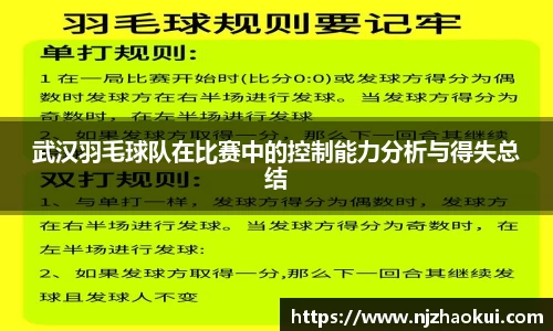 武汉羽毛球队在比赛中的控制能力分析与得失总结